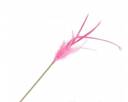 Перья на вставке H50см розовый