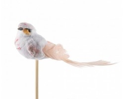 Птичка Florence на вставке (пластик) 10*50см розовый 5500012423047