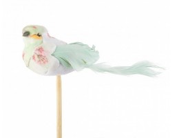 Птичка Florence на вставке (пластик) 10*50см зеленый 5500012423044