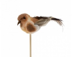 Птичка Tommy на вставке (пластик) коричневый 6,5*50см 5500011425940